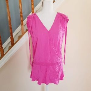 NWT Banana Republic Pink Wrap Tunic Top